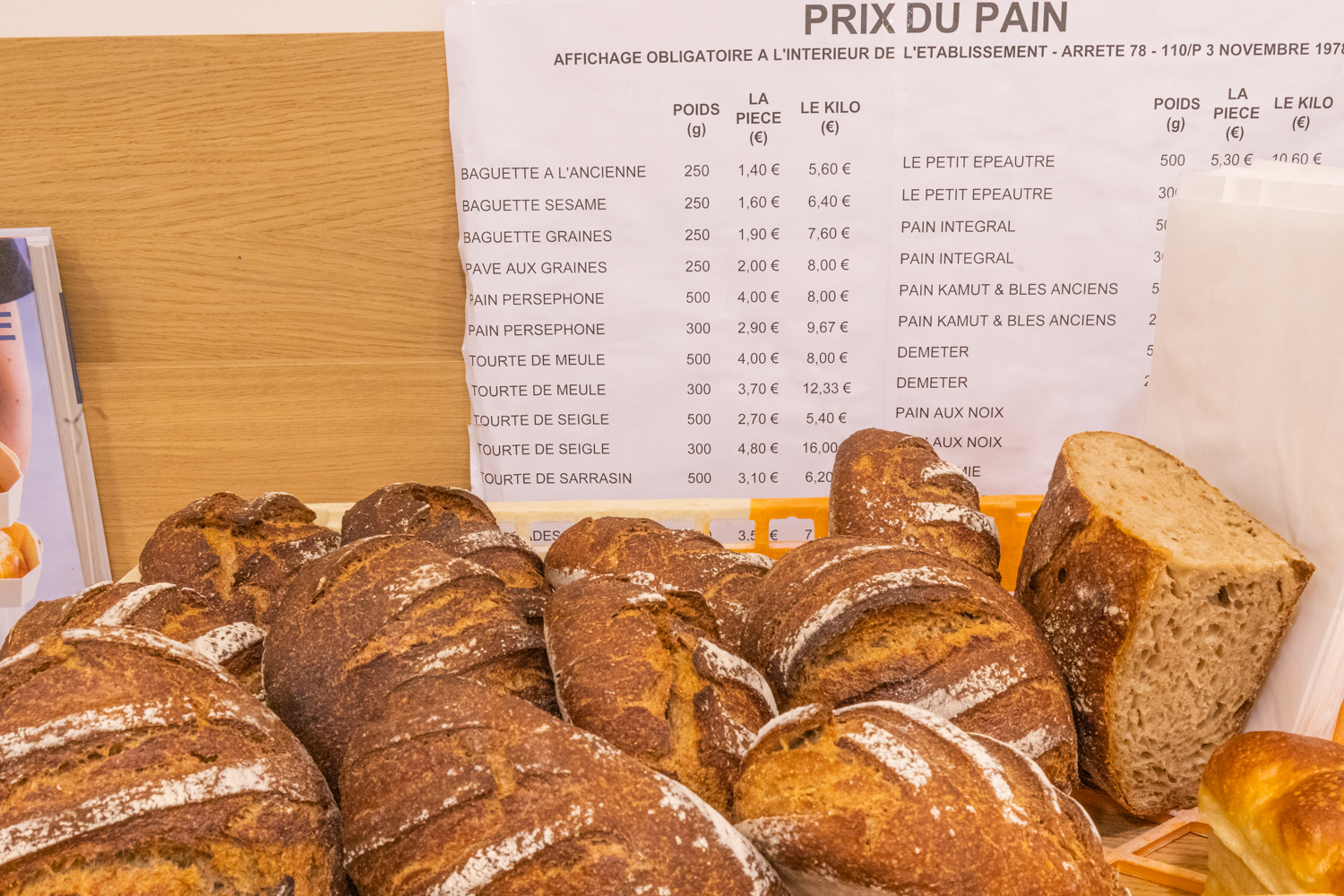 La Boulangerie Perséphone propose plus d’une dizaine de variétés de pains © Globe Reporters