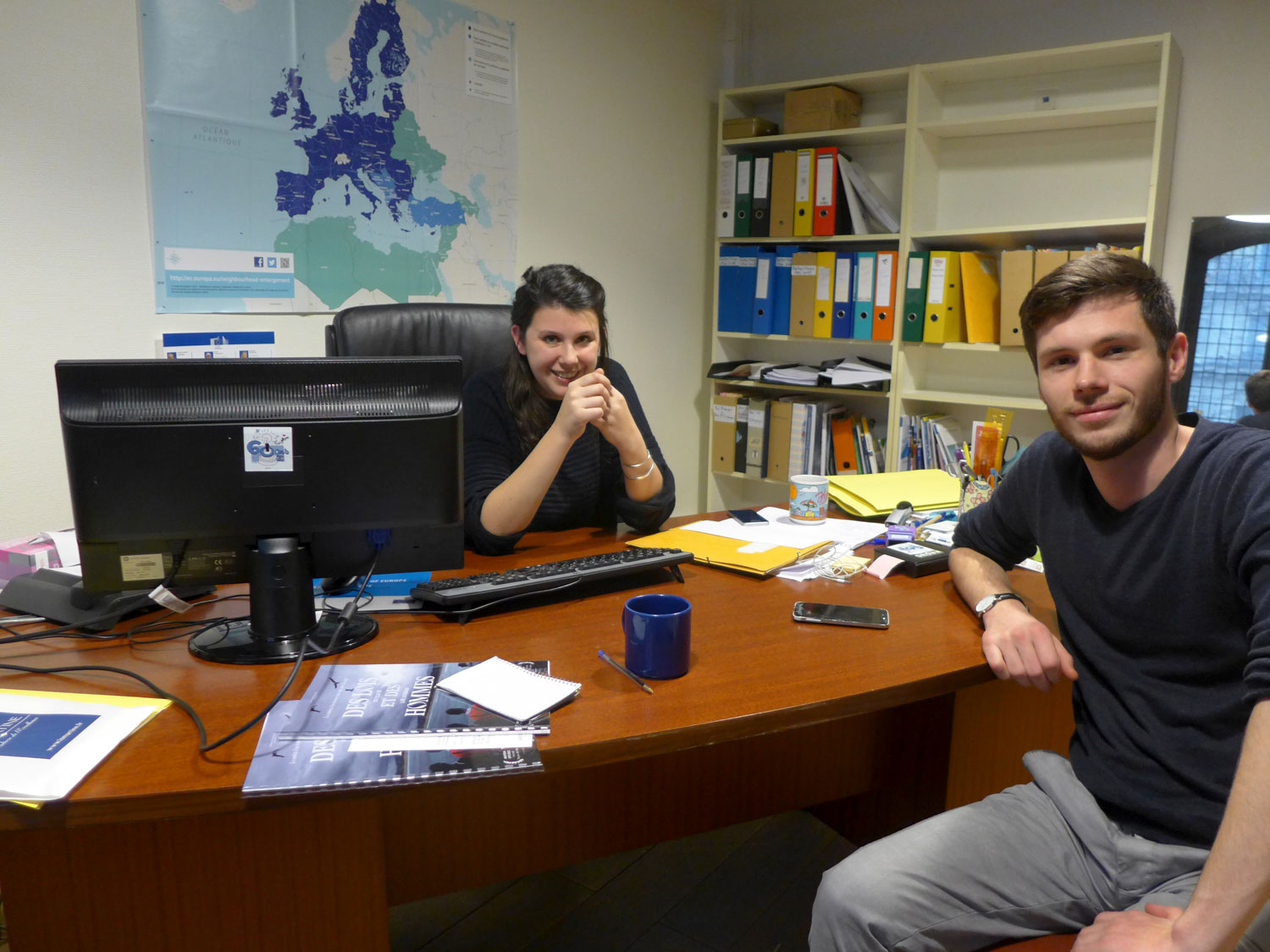 Marine et Jérôme, avant de travailler pour la Maison de l’Europe de Paris, ont tous les deux participé au programme Erasmus
