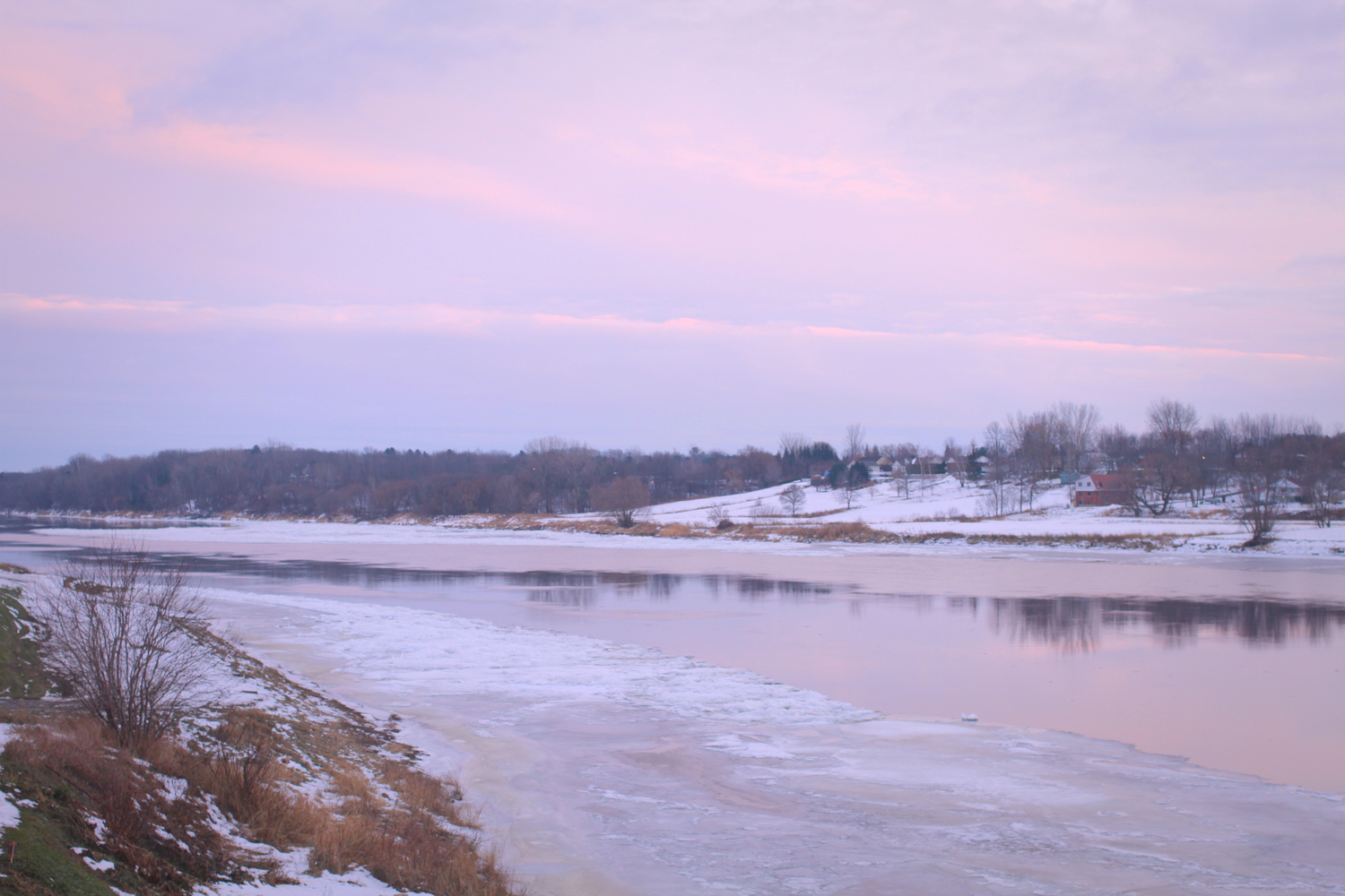 La rivière glacée de Saint-François.