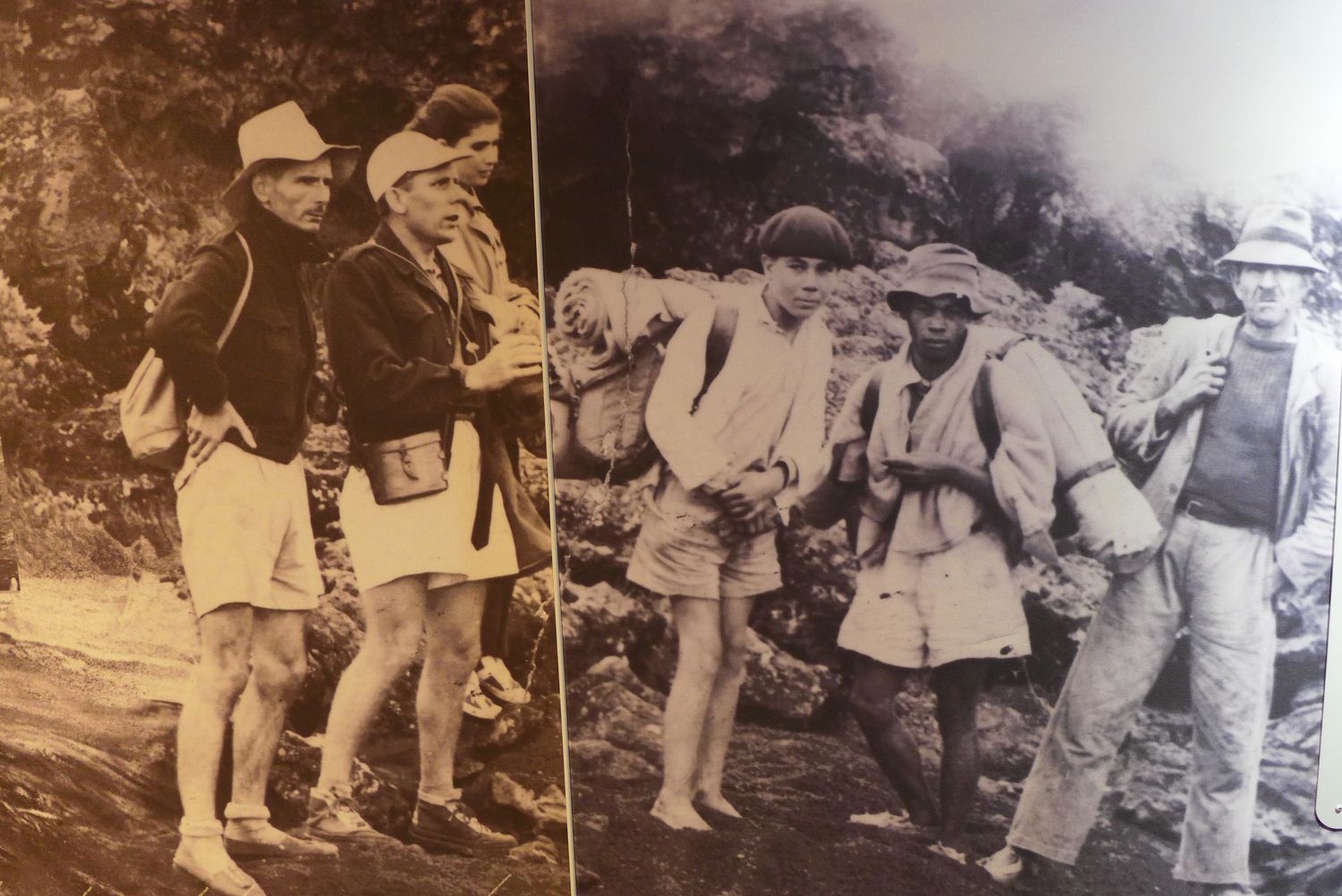 En 1930, les individus montaient en haut du volcan avec un équipement très sommaire. Des guides locaux emmenaient les touristes. 