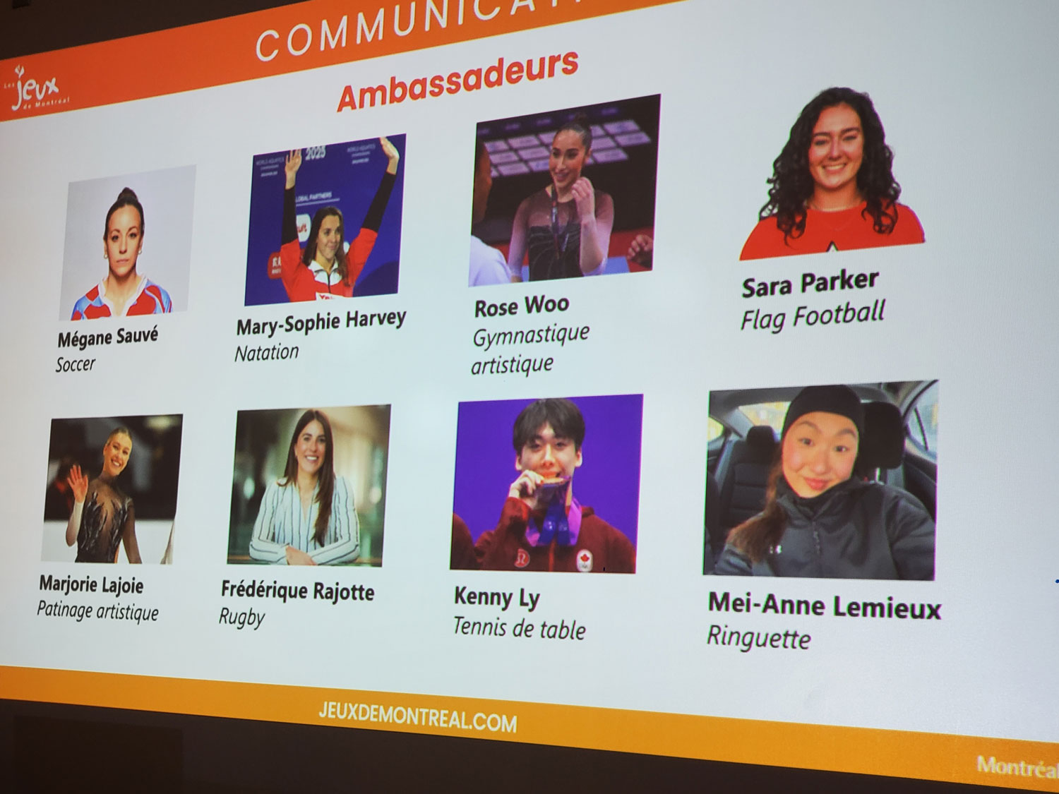 L’organisation des Jeux mobilise des athlètes de haut niveau dans de nombreuses disciplines auxquels on attribue le rôle d’ambassadeur. Ils et elles assistent aux compétitions pour encourager les champions en herbe © Globe Reporters