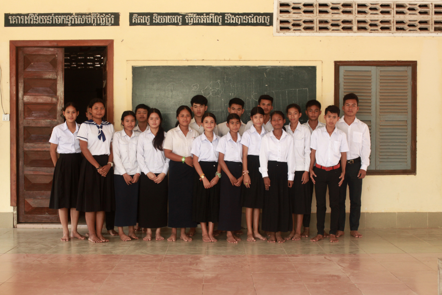 Les pensionnaires lycéens du Refuge Kol © Globe Reporters