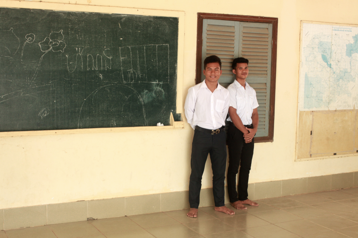 Deux lycéens du Refuge Kol © Globe Reporters