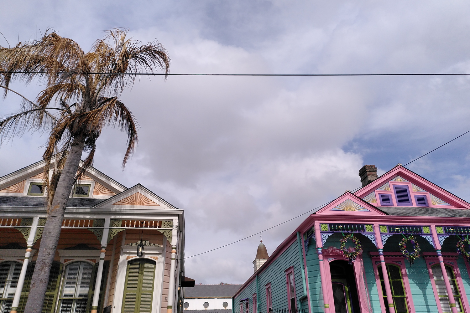 Maisons créoles typiques de La Nouvelle-Orléans, dans le quartier afro-américain de Tremé © Globe Reporters